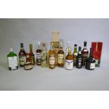 A quantity of spirits, vintage bottle of Bols Gold Liqueur, RB Smith & Son Ltd, Moorland 70%