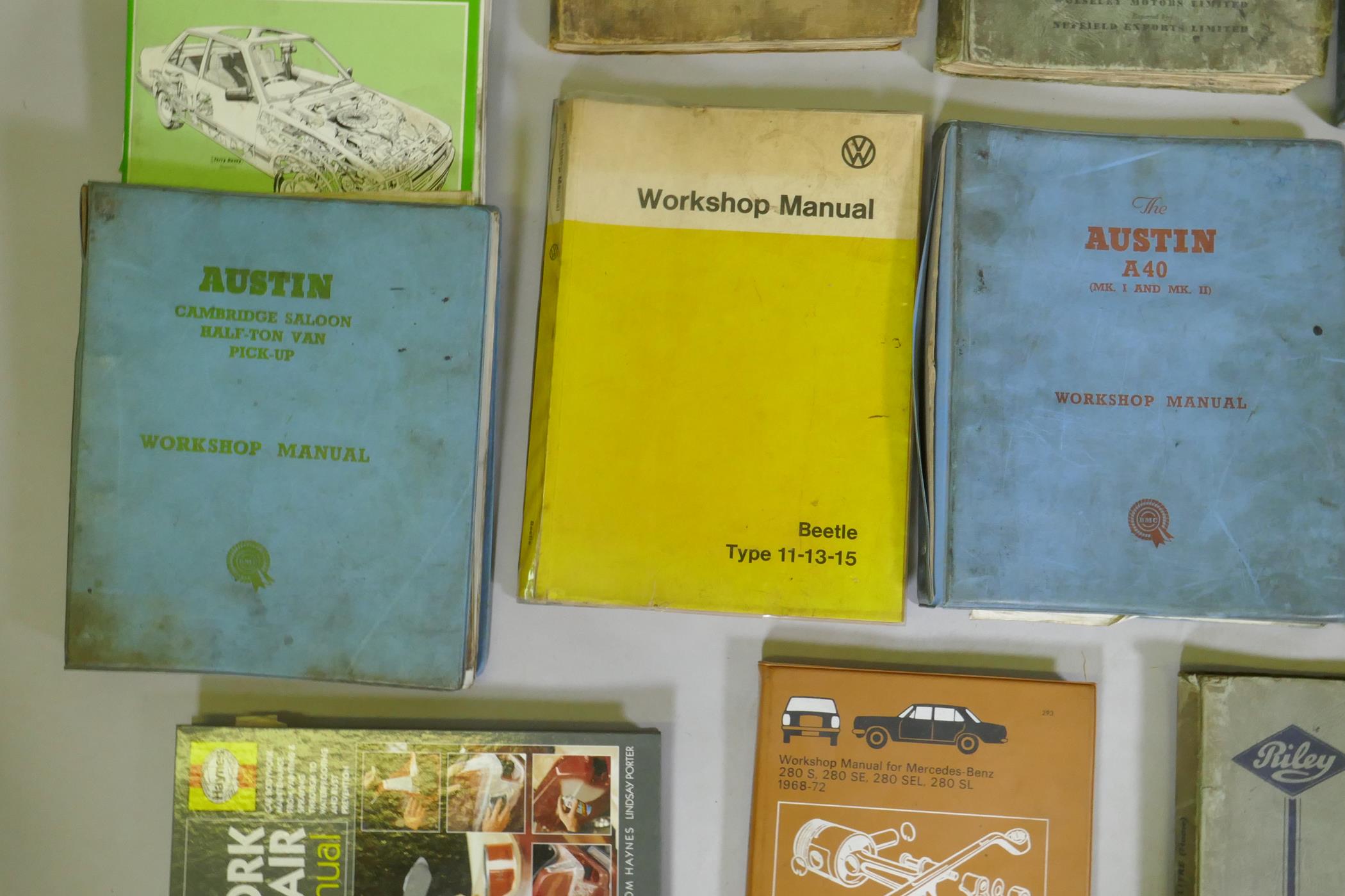 Car Workshop Manuels, Morris Oxford Series 2, Austin A40, Cambridge Saloon and Half Ton Pick Up, - Image 3 of 5