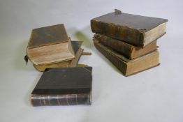 Six early C19th Bibles, Cassell & Co with illustrations by Gustave Dore; Devotional Bible, Matthew