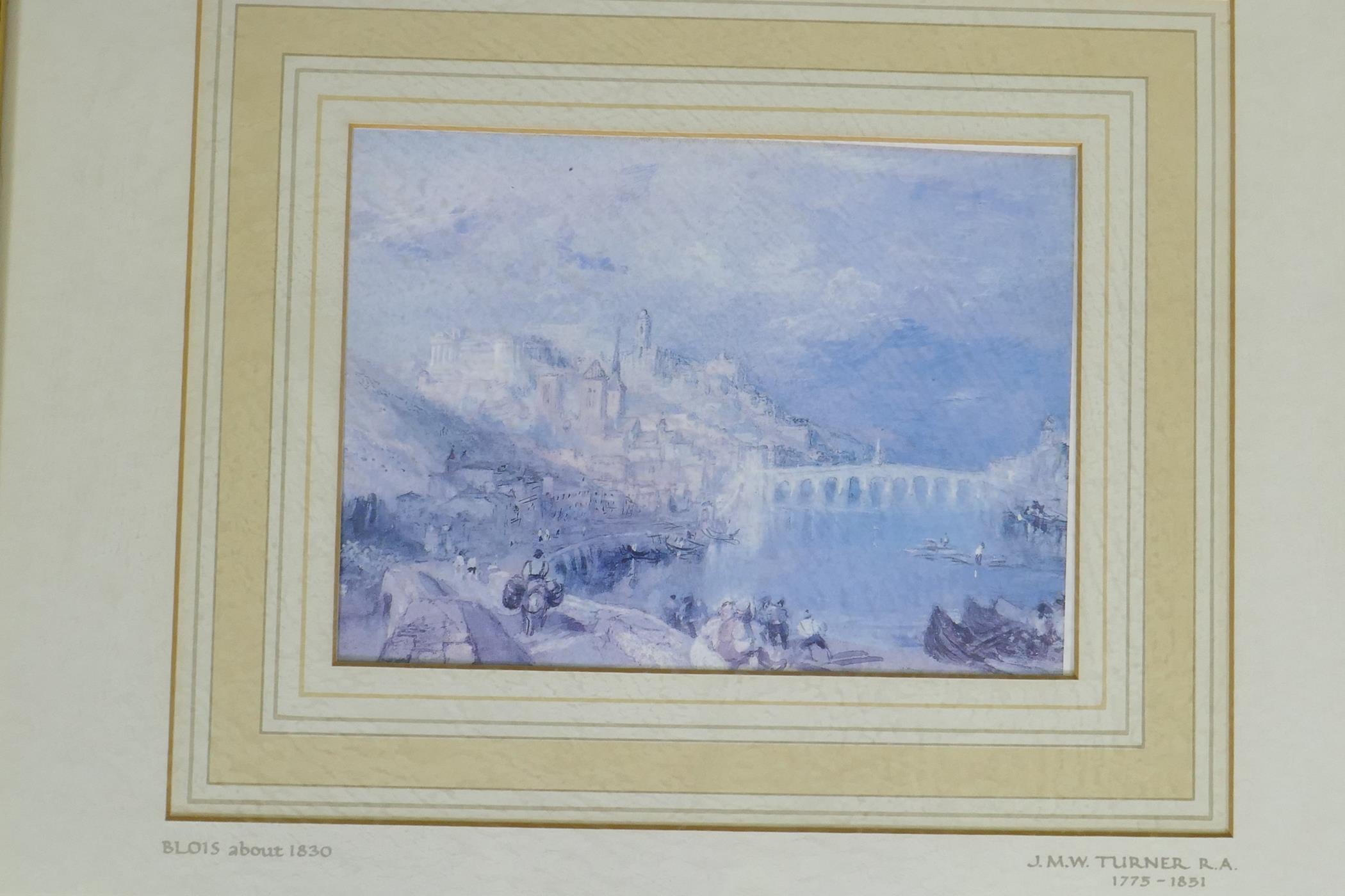 After JMW Turner, a set of four limited edition prints from the Rivers of France Collection, publish - Image 2 of 7