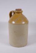 A 1 gallon stoneware jar by Skey Tamworth for the Boston Blacking Co Ltd, Leicester, 33cm high