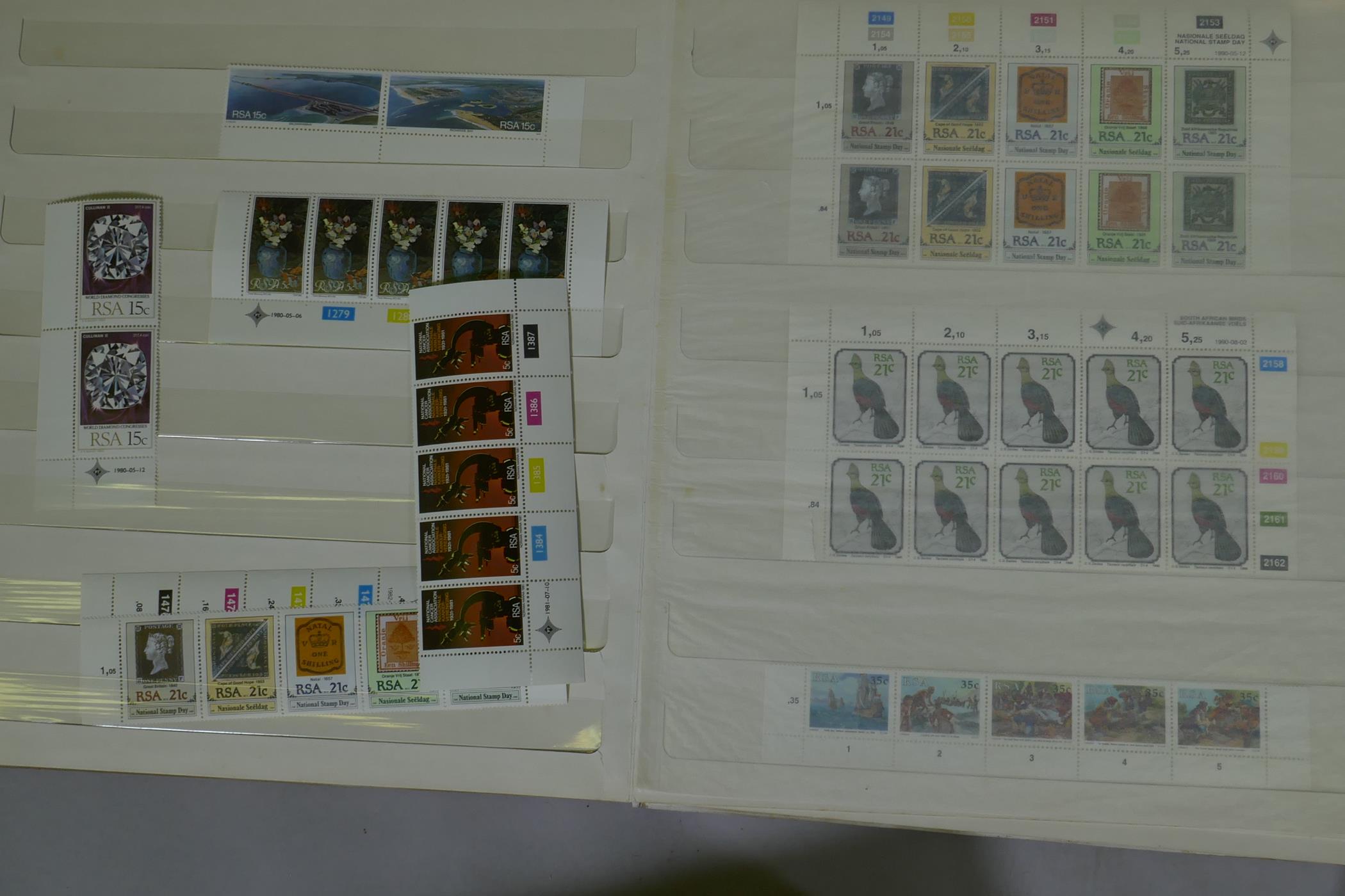 A collection of postage stamps, mostly South African, Zaire, some UK - Image 10 of 11