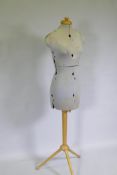 A dress maker's/tailor's dummy, 148cm high