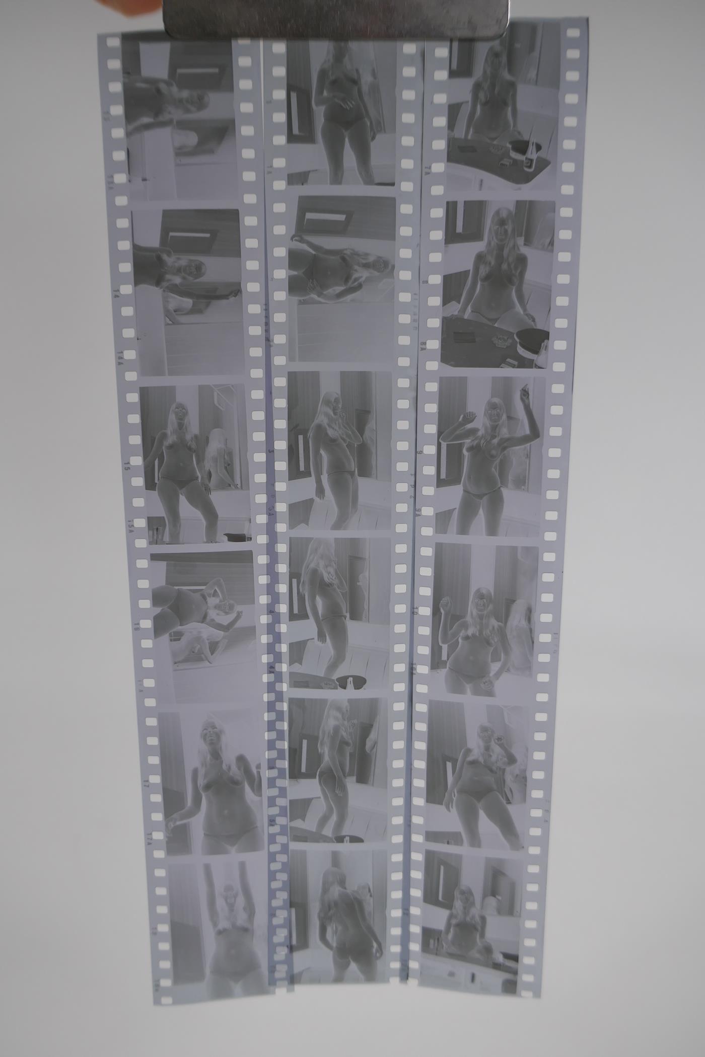 Two sheets of 1960s/70s risque negatives, 35mm, 79 images - Image 2 of 7