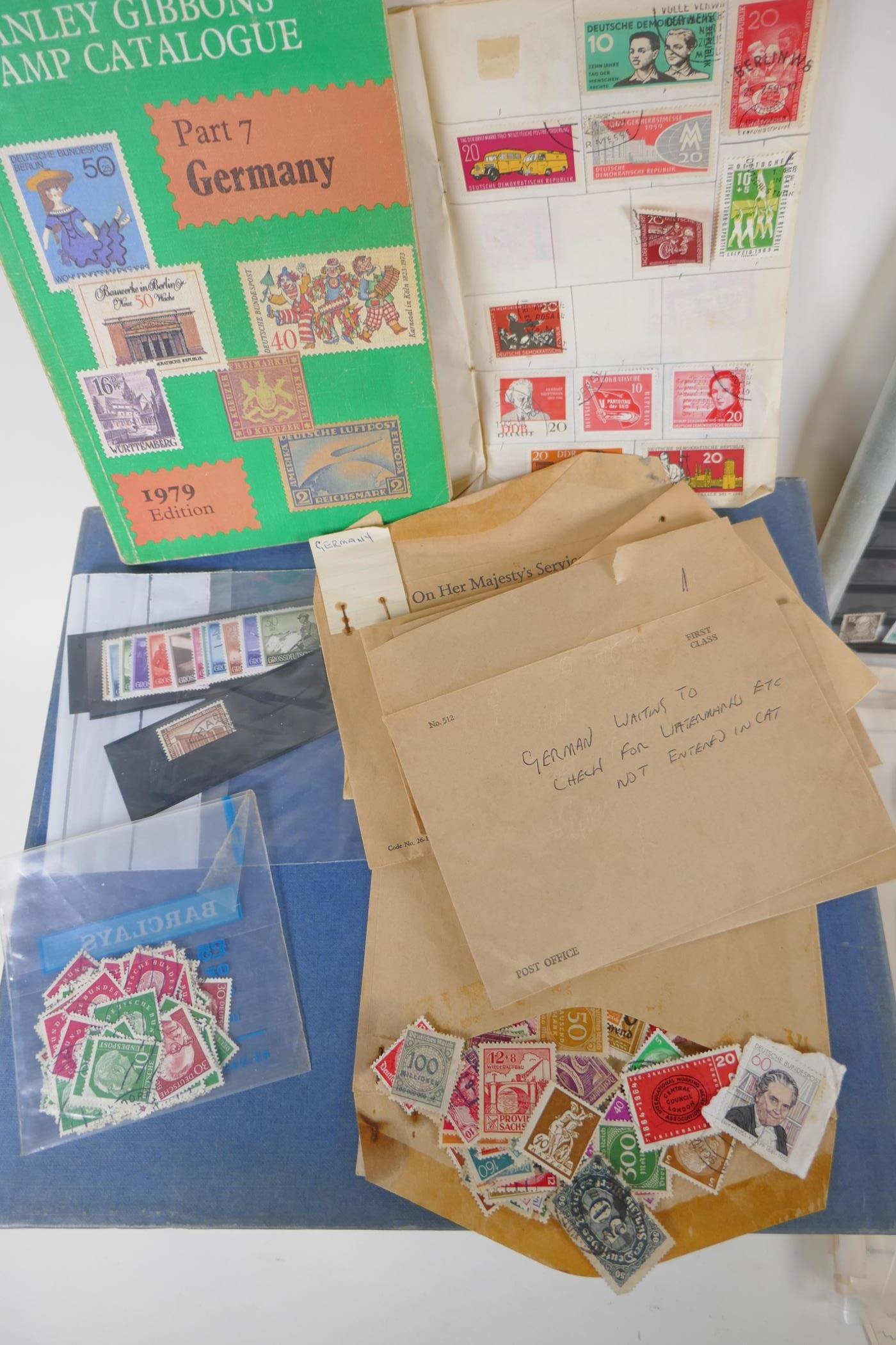 A large quantity of German C19th and C20th postage stamps, in albums and loose - Image 5 of 9