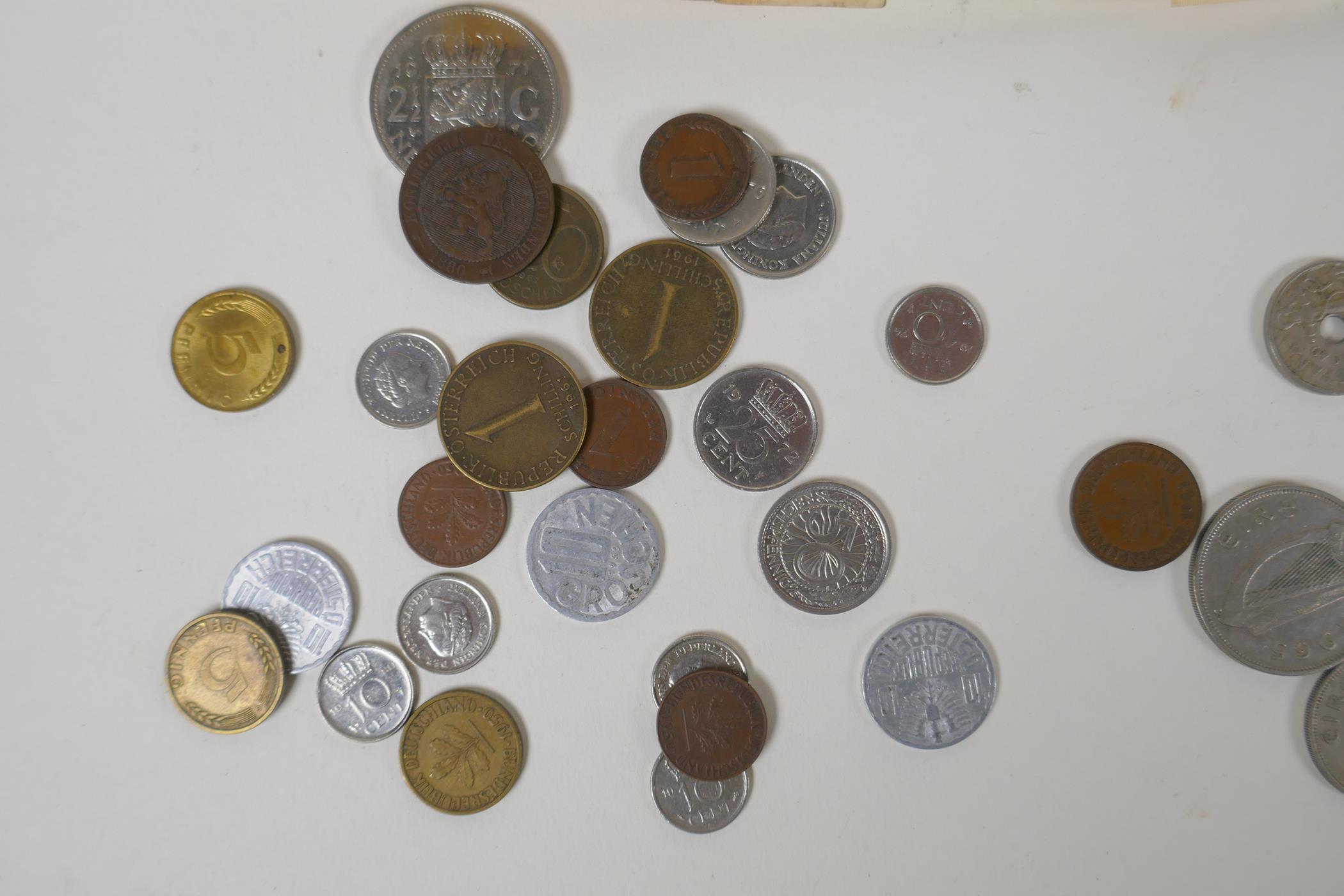 A quantity of vintage world coinage and bank notes, including pre-Euro - Image 4 of 7