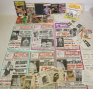 A large collection of 1960s and 70s British Wrestling ephemera, to include eighteen original posters