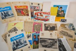 A quantity of Monkees memorabilia to include fan club correspondence, flyers, newspaper cuttings,