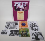 A quantity of 'The Tremeloes' memorabilia, to include a signed flyer, two 7" singles, a signed