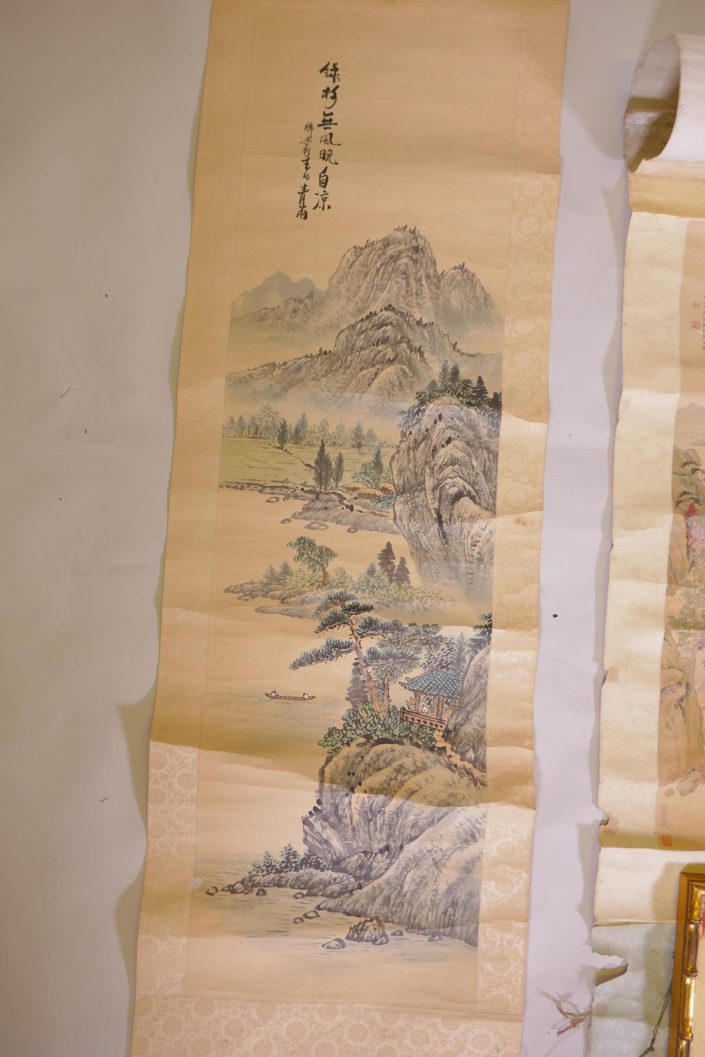 A folio of Chinese watercolour prints from the Palace Museum Collection, a Japanese folio of three - Image 4 of 6