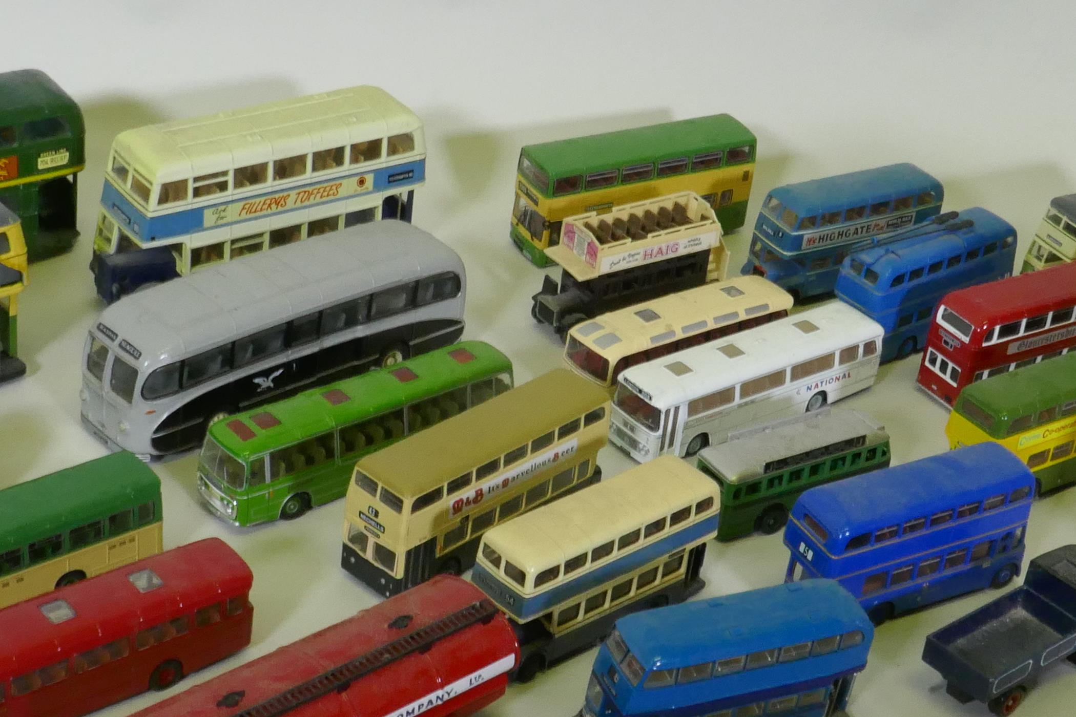 A quantity of collector's die cast model buses, trains, ships etc - Image 7 of 7