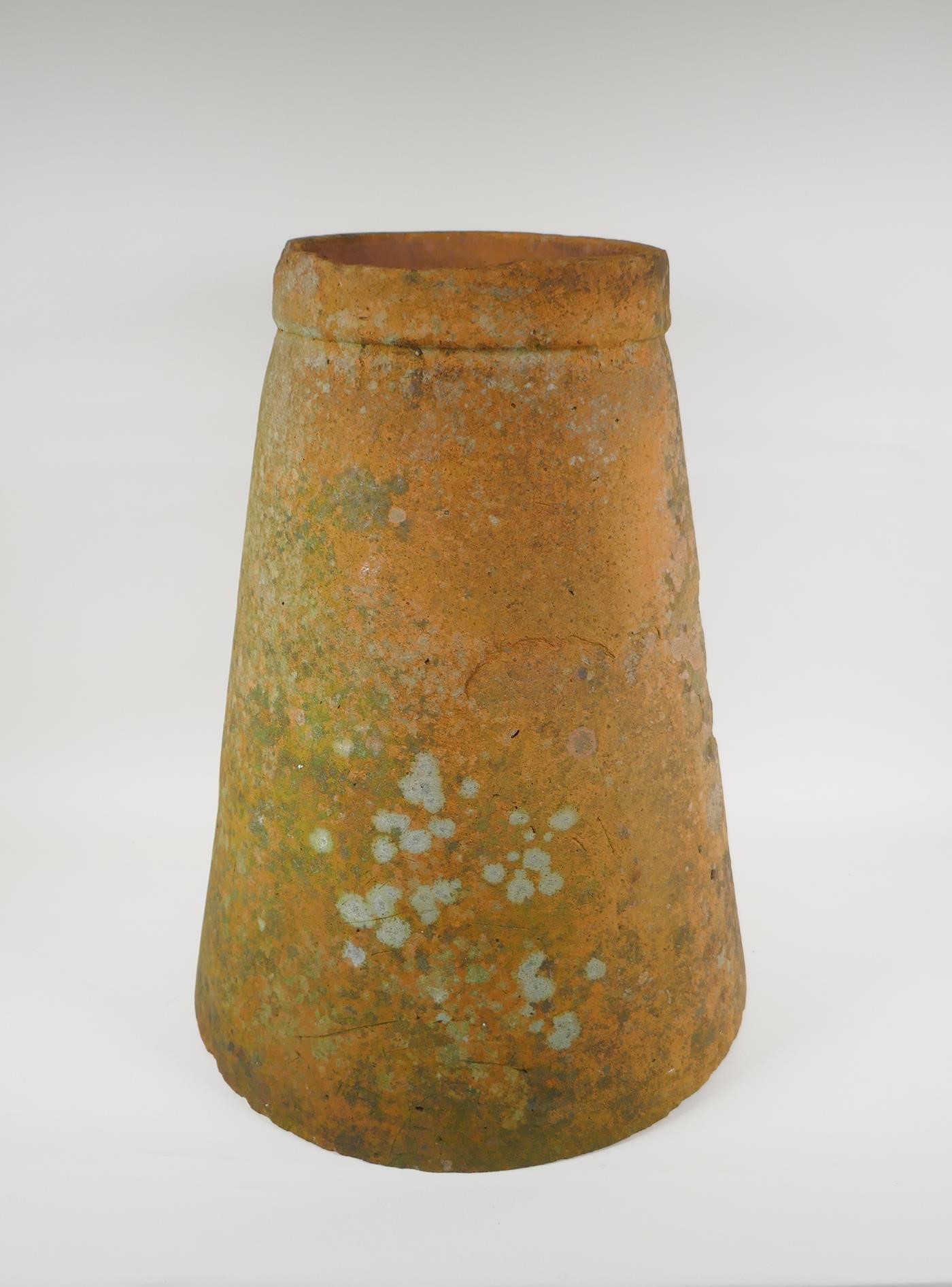 An antique terracotta conical rhubarb forcer, 50cm high - Image 2 of 2