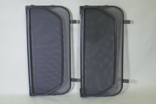 Two Volvo C70 Convertible wind deflectors