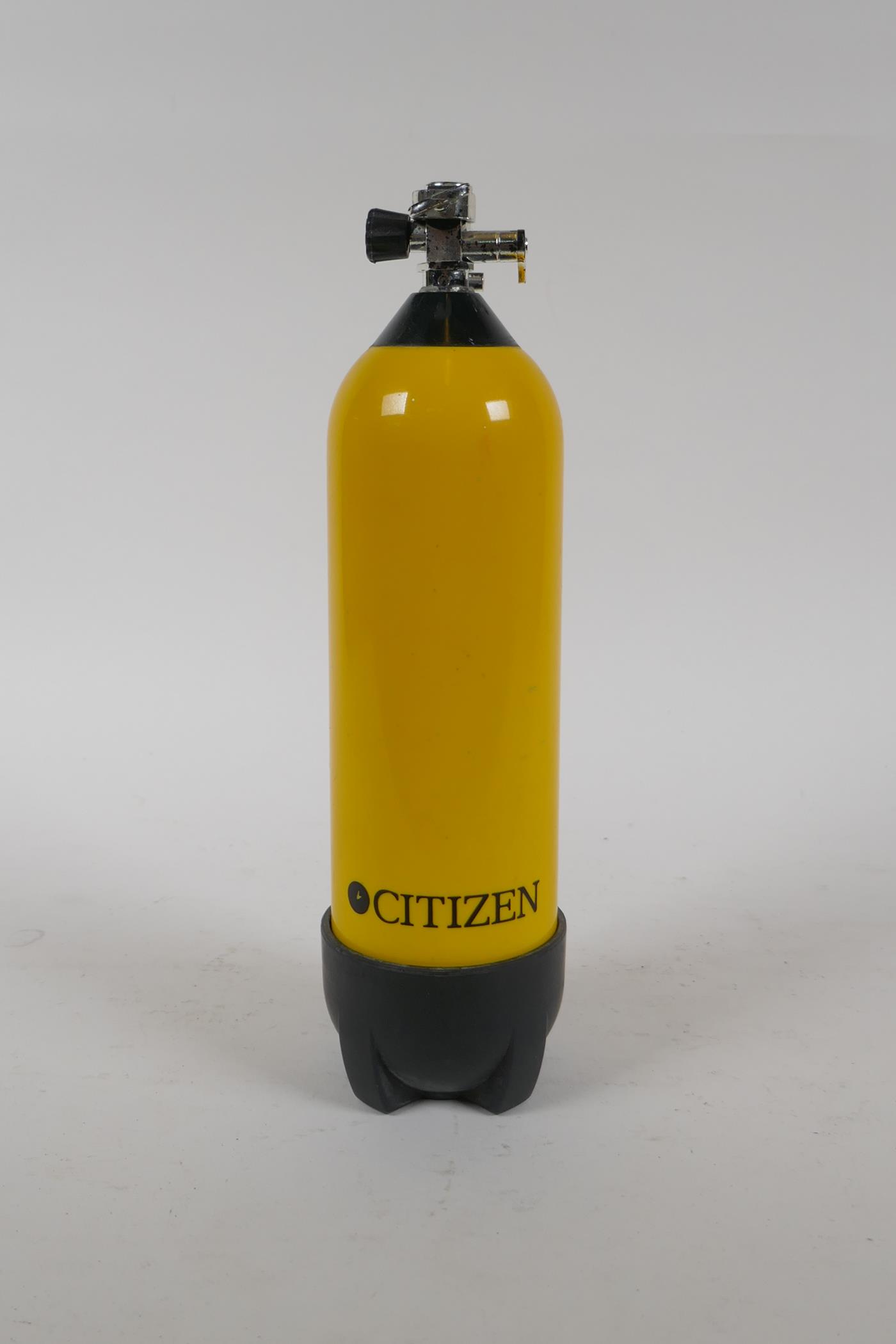 A Citizen Promaster Aqualand watch case in the form of a scuba air tank, 25cm high - Image 3 of 5