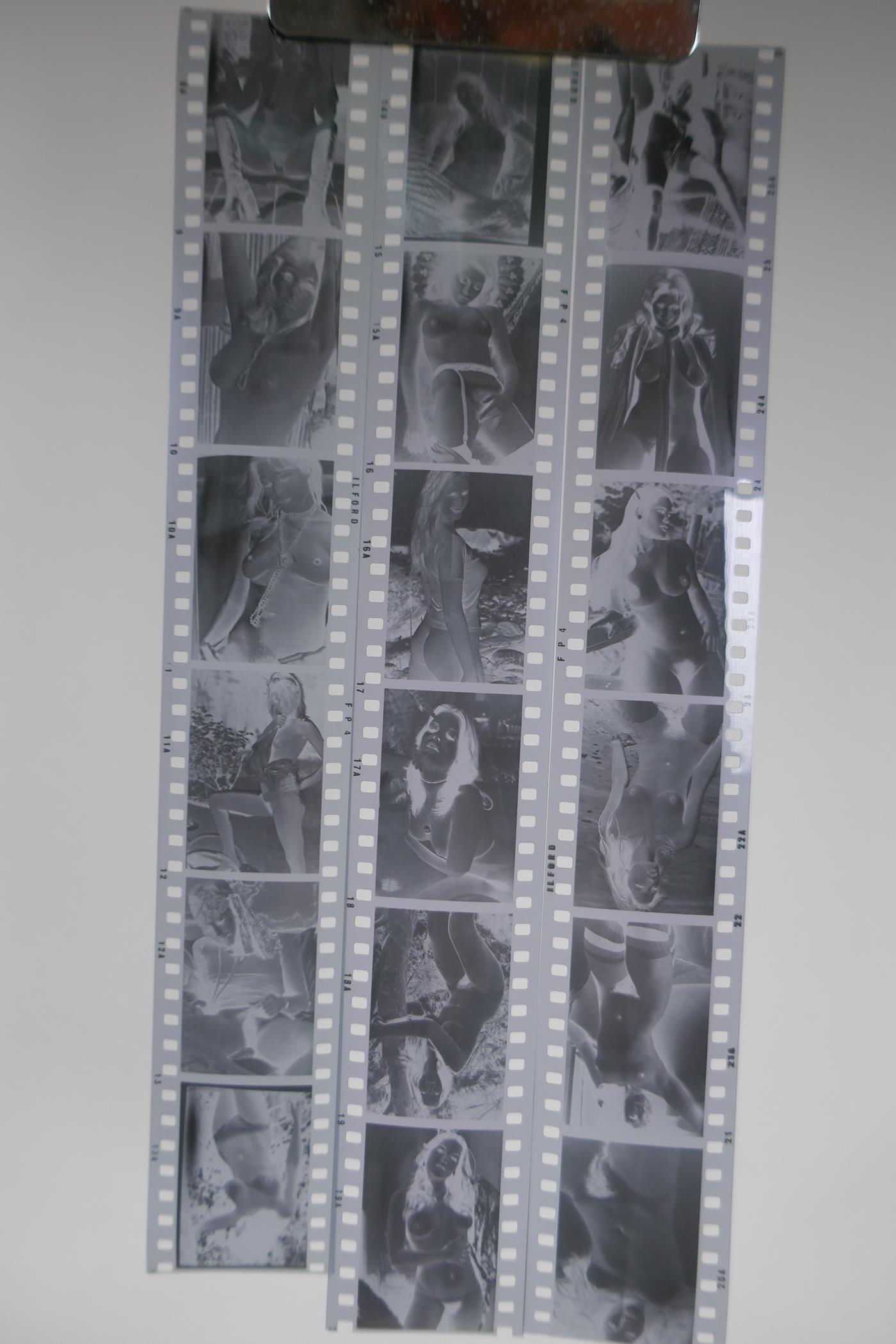 Two sheets of 1960s/70s risque negatives, 35mm, 79 images - Image 5 of 7