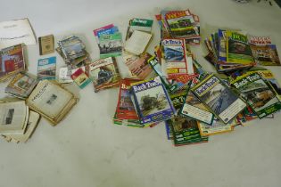 A quantity of magazines and periodicals, Meccano, from 1920s, Back Track, Classic Bus etc