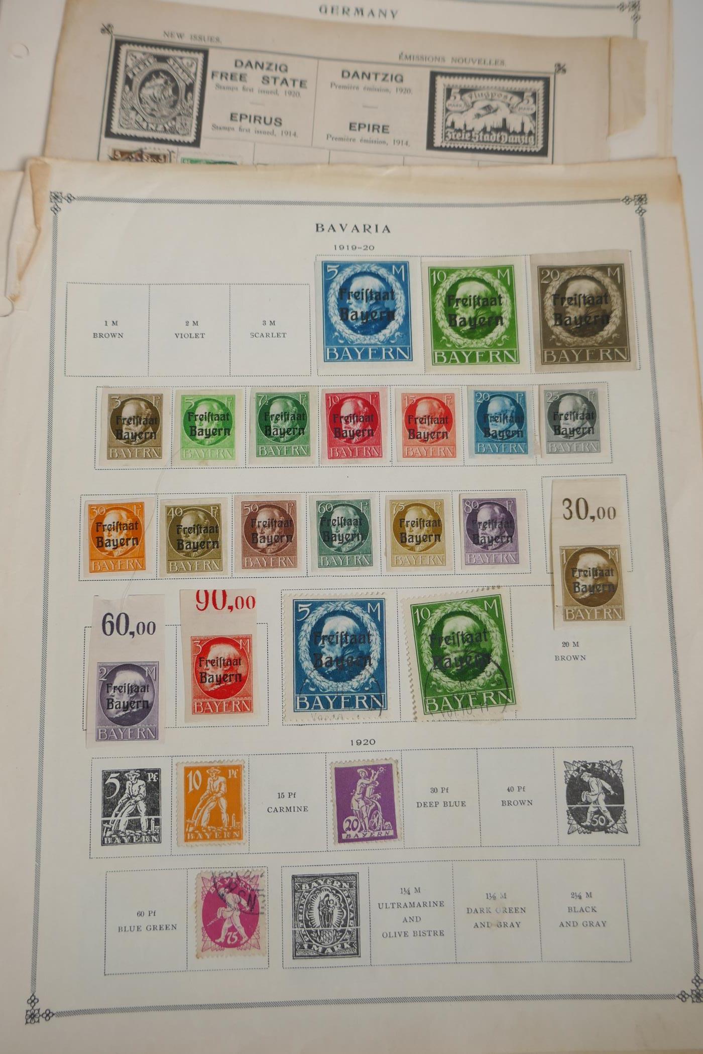 A large quantity of German C19th and C20th postage stamps, in albums and loose - Image 3 of 9