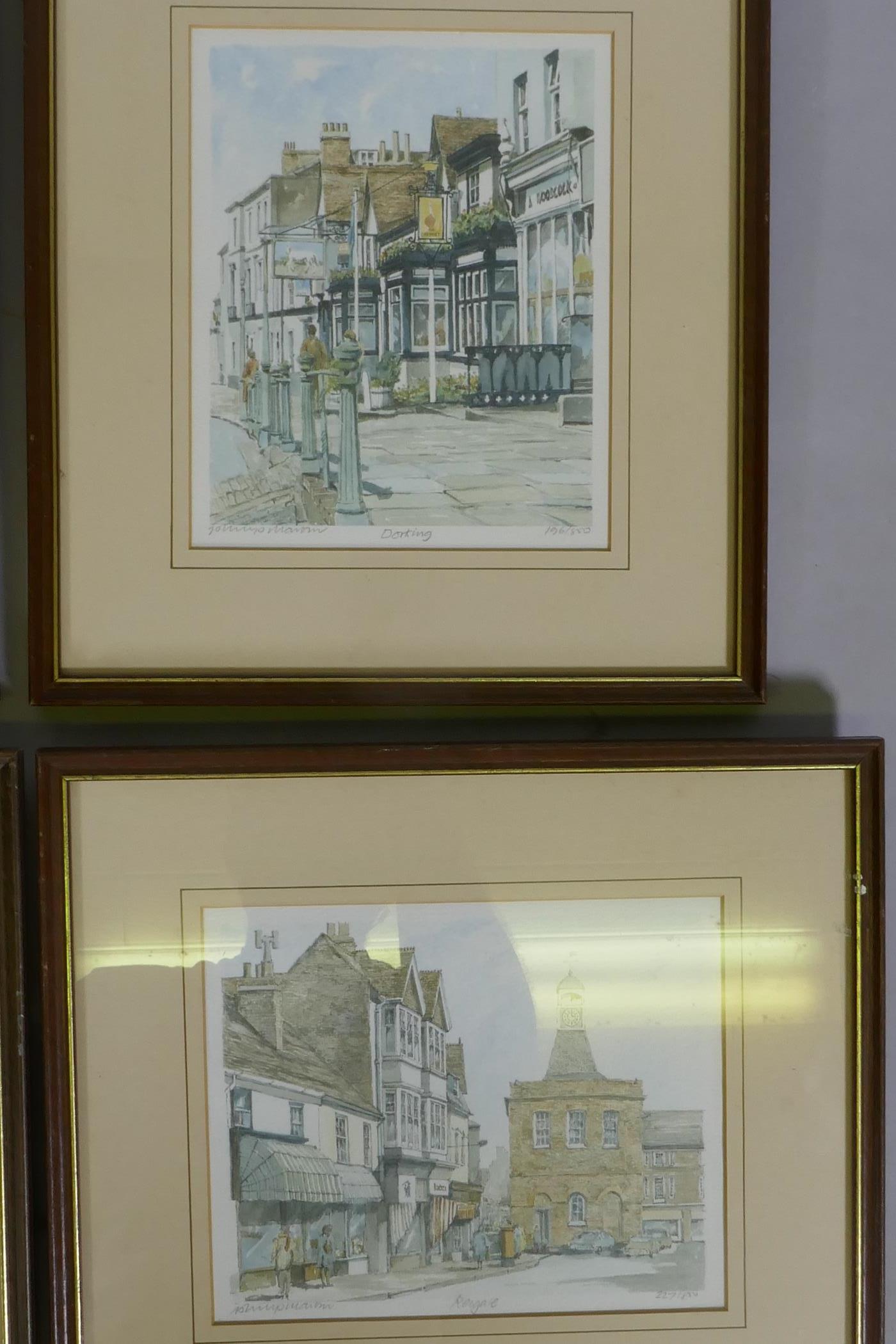 Six Philip & Glyn Martin limited edition prints of local interest, pencil signed, and three other - Image 4 of 6