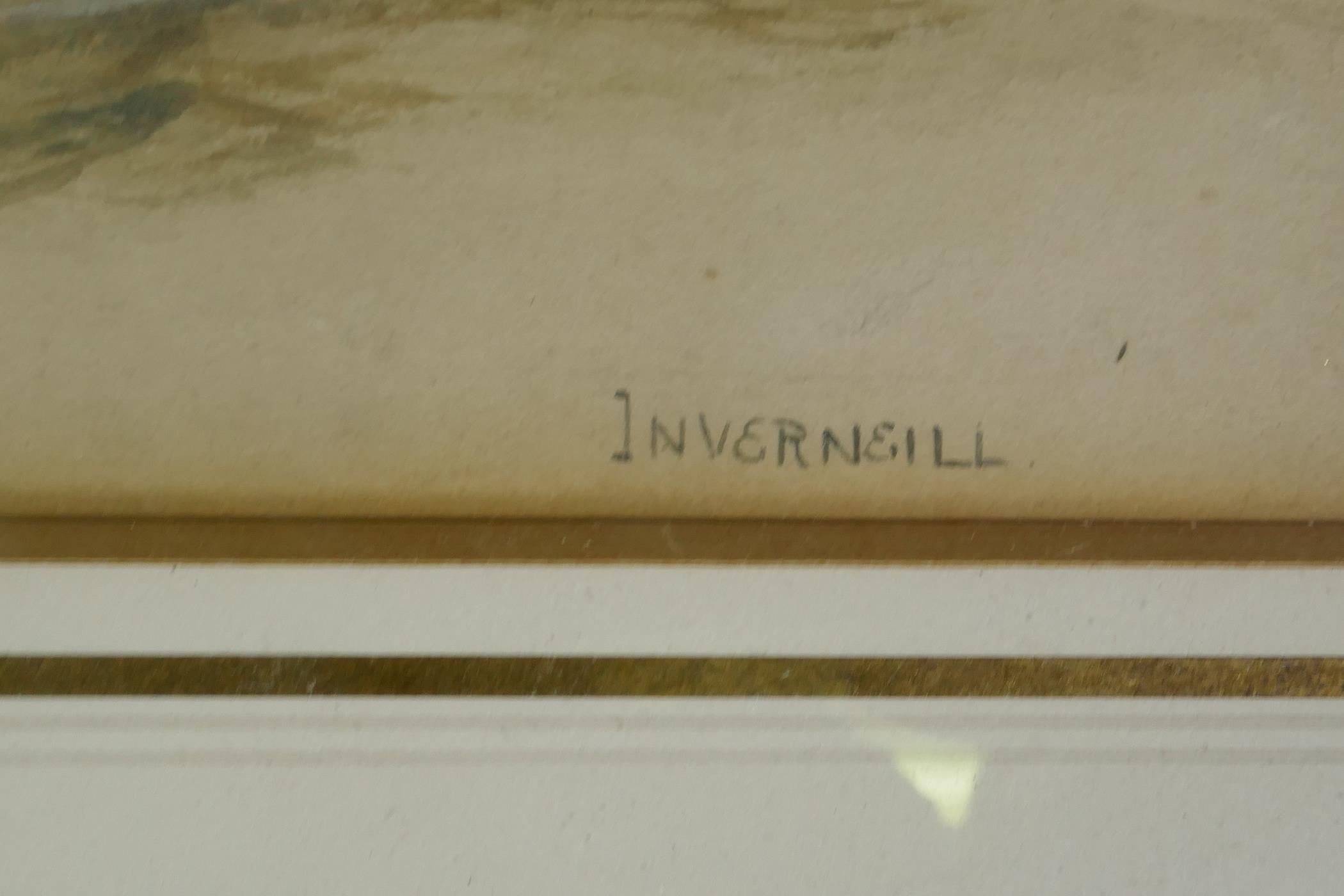 J.E. Cooper, Inverneill, a three masted steel hull barque, watercolour, signed, 25 x 16cm - Image 4 of 4