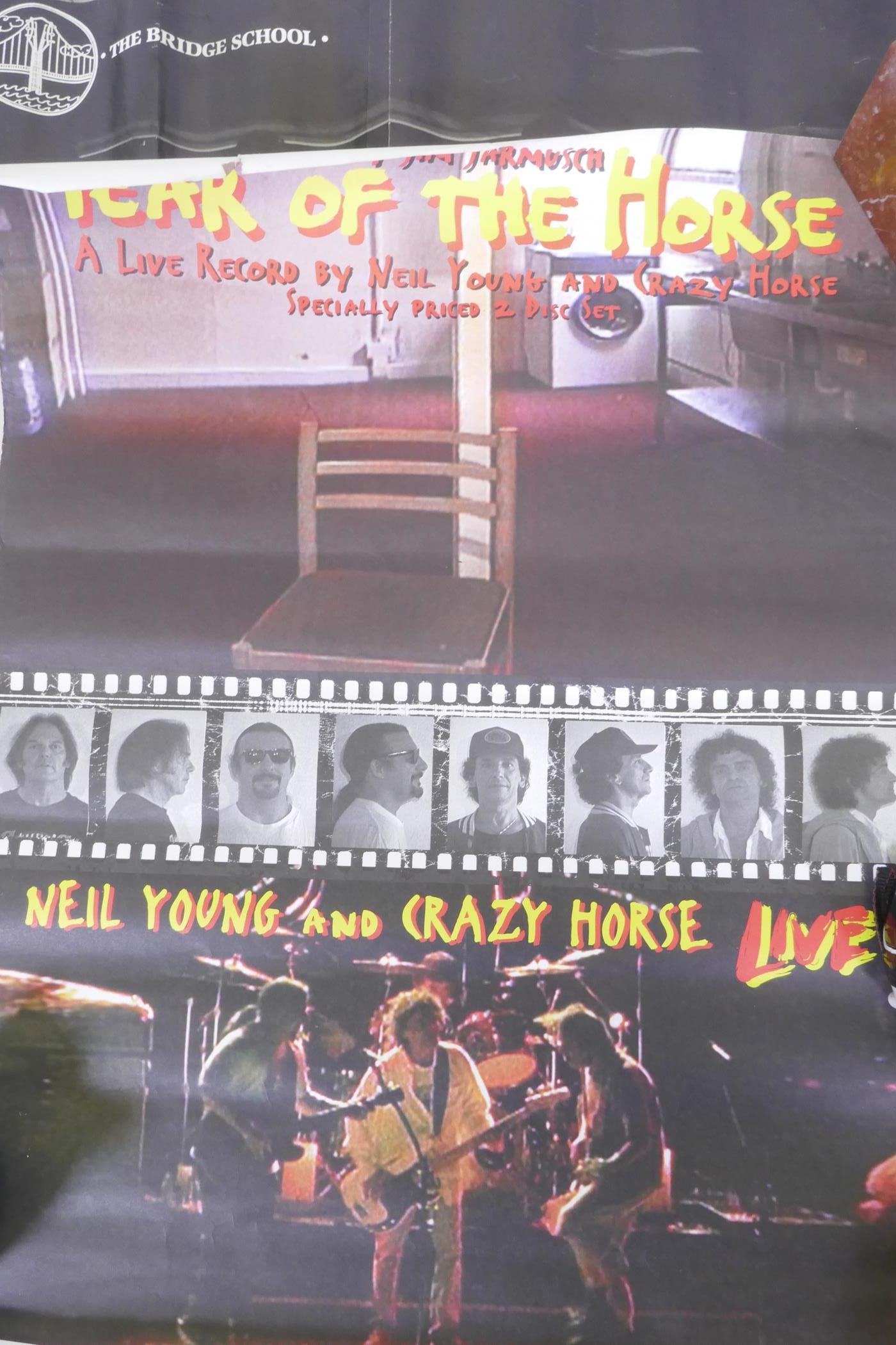 Four vintage Neil Young and Crazy horse posters, largest 59 x 83cm - Image 2 of 5