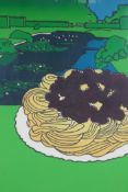 Trevor Allen, (British, 1939-2008), Blueberry Pie by the Pool, limited edition screen print 21/30,