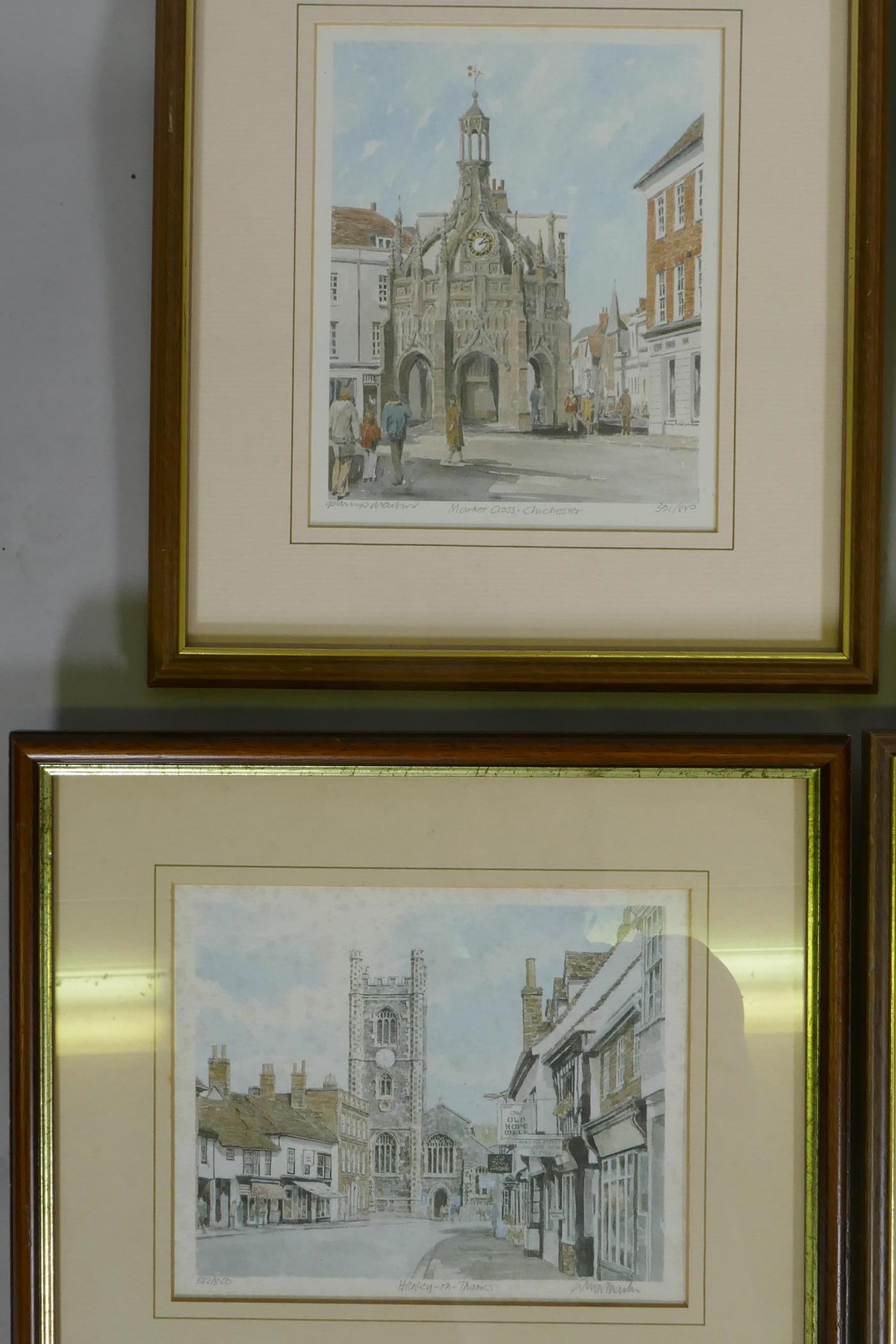 Six Philip & Glyn Martin limited edition prints of local interest, pencil signed, and three other - Image 2 of 6