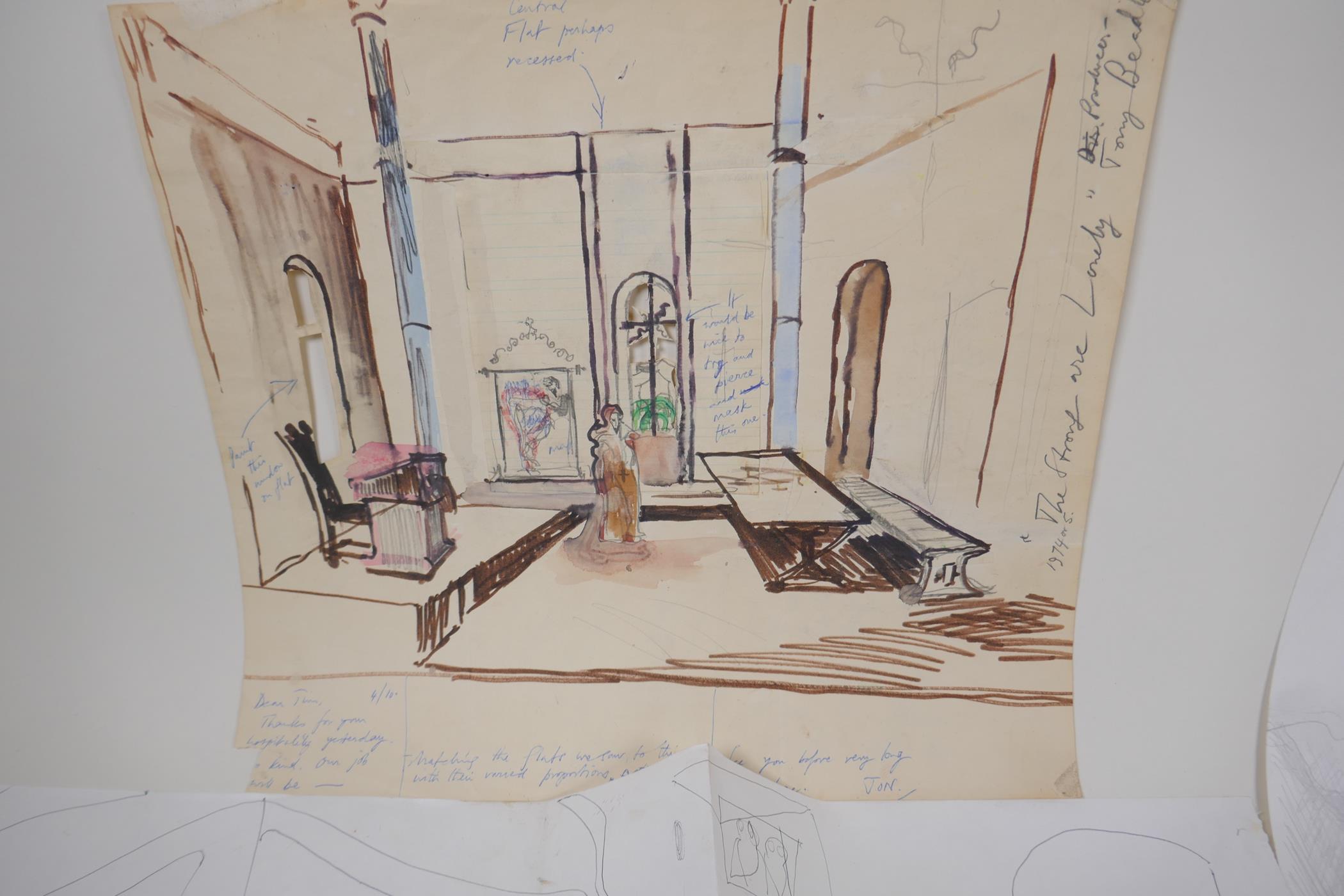 Jonathan Turner, a quantity of sketches, pencil drawings, watercolours, inks, still lifes and - Image 2 of 9