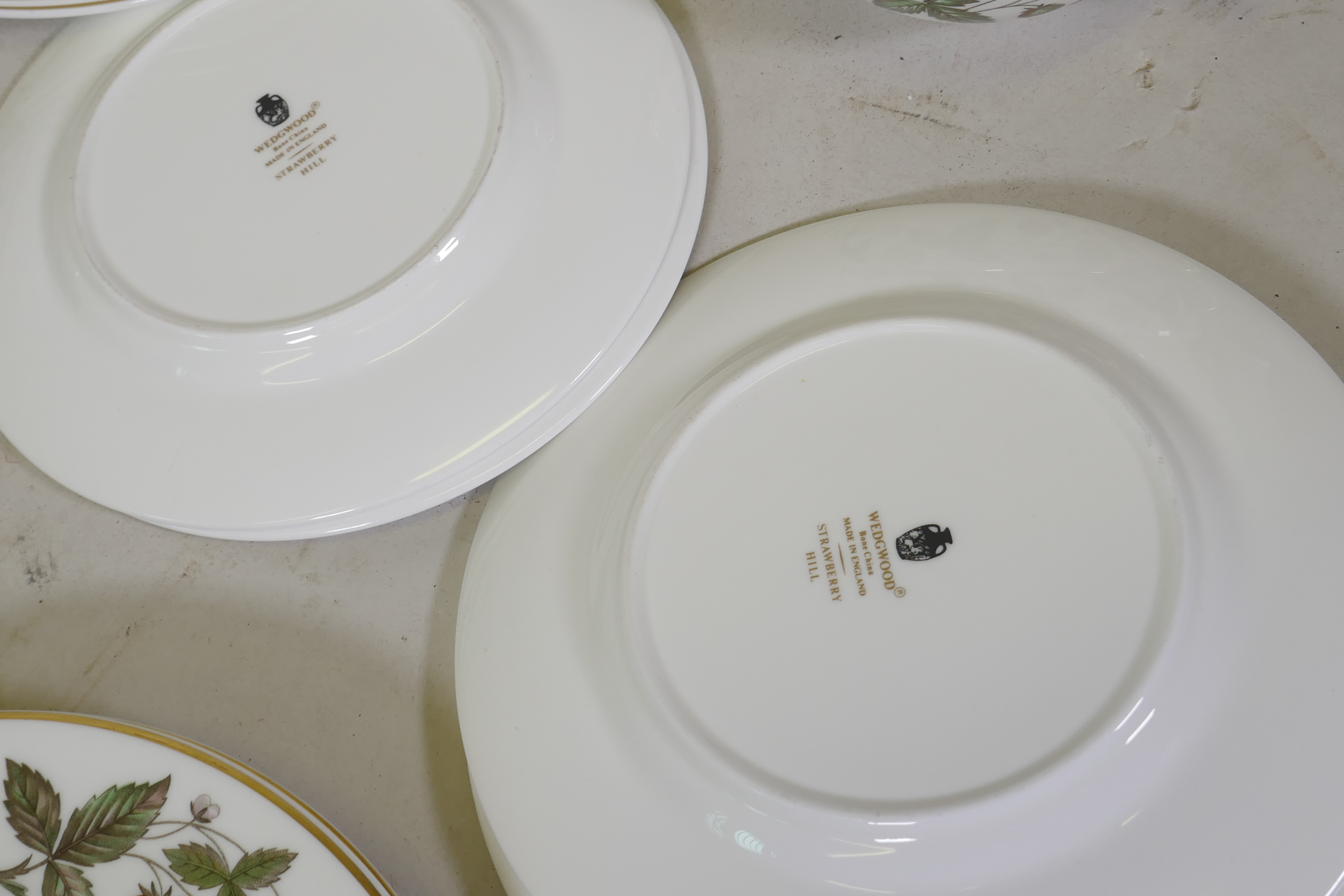 A Wedgwood 'Strawberry Hill' pattern part dinner service, (different backstamps) - Image 4 of 4