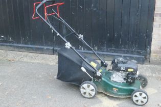A Webb DV0130 petrol lawn mower