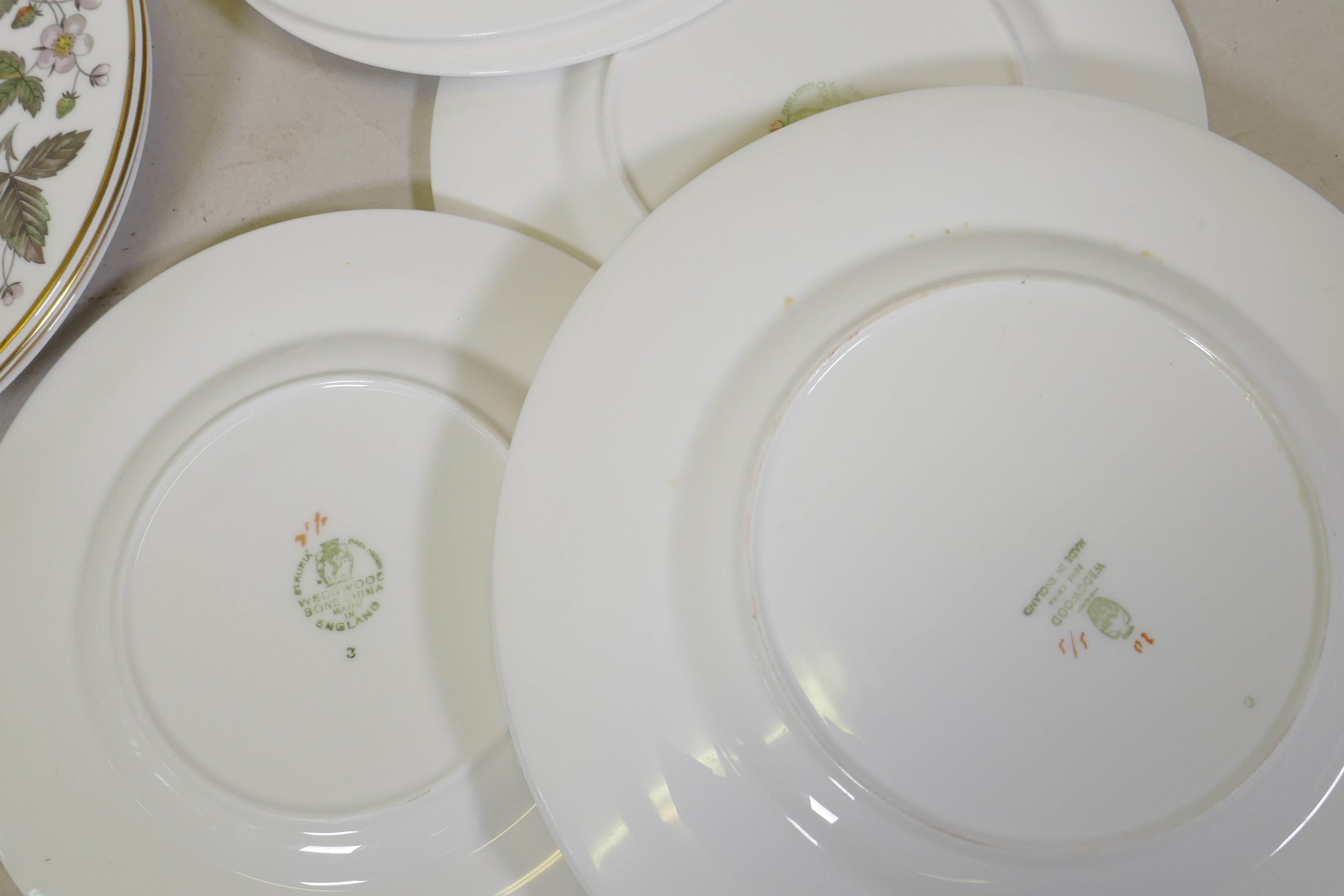 A Wedgwood 'Strawberry Hill' pattern part dinner service, (different backstamps) - Image 3 of 4