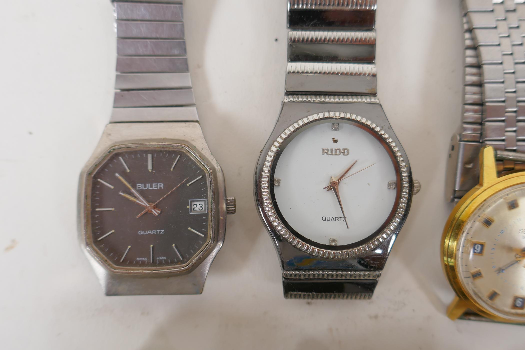 Twelve gentleman's wrist watches, to include Sekonda, Lorus, Ridd, Buler etc - Image 2 of 7