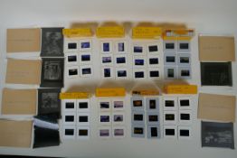 A quantity of vintage negatives/slides of historical and topographical interest, to include