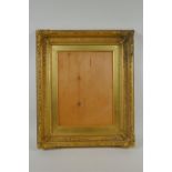 A C19th gilt composition picture frame, original gilding, rebate 23 x 31cm