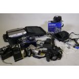 Digital cameras, Panasonic TZ10; Panasonic TZ5; Olympus C5060 wide zoom; GE X500 Aberg Rest; Fuji