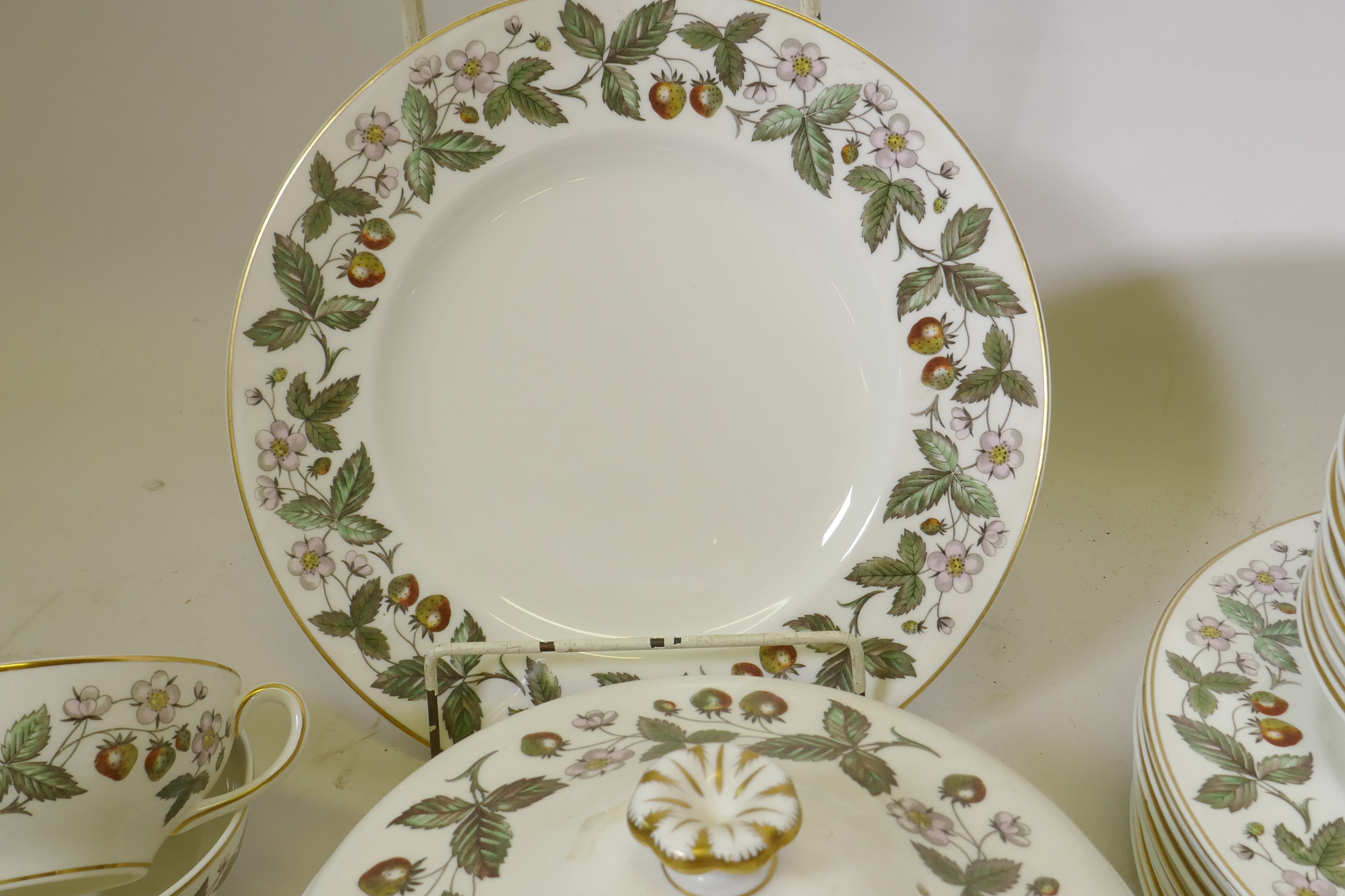 A Wedgwood 'Strawberry Hill' pattern part dinner service, (different backstamps) - Image 2 of 4