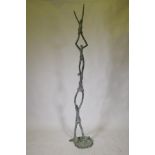Michael Speller 'New Generation' bronze sculpture, with original bill of sale, 208cm high