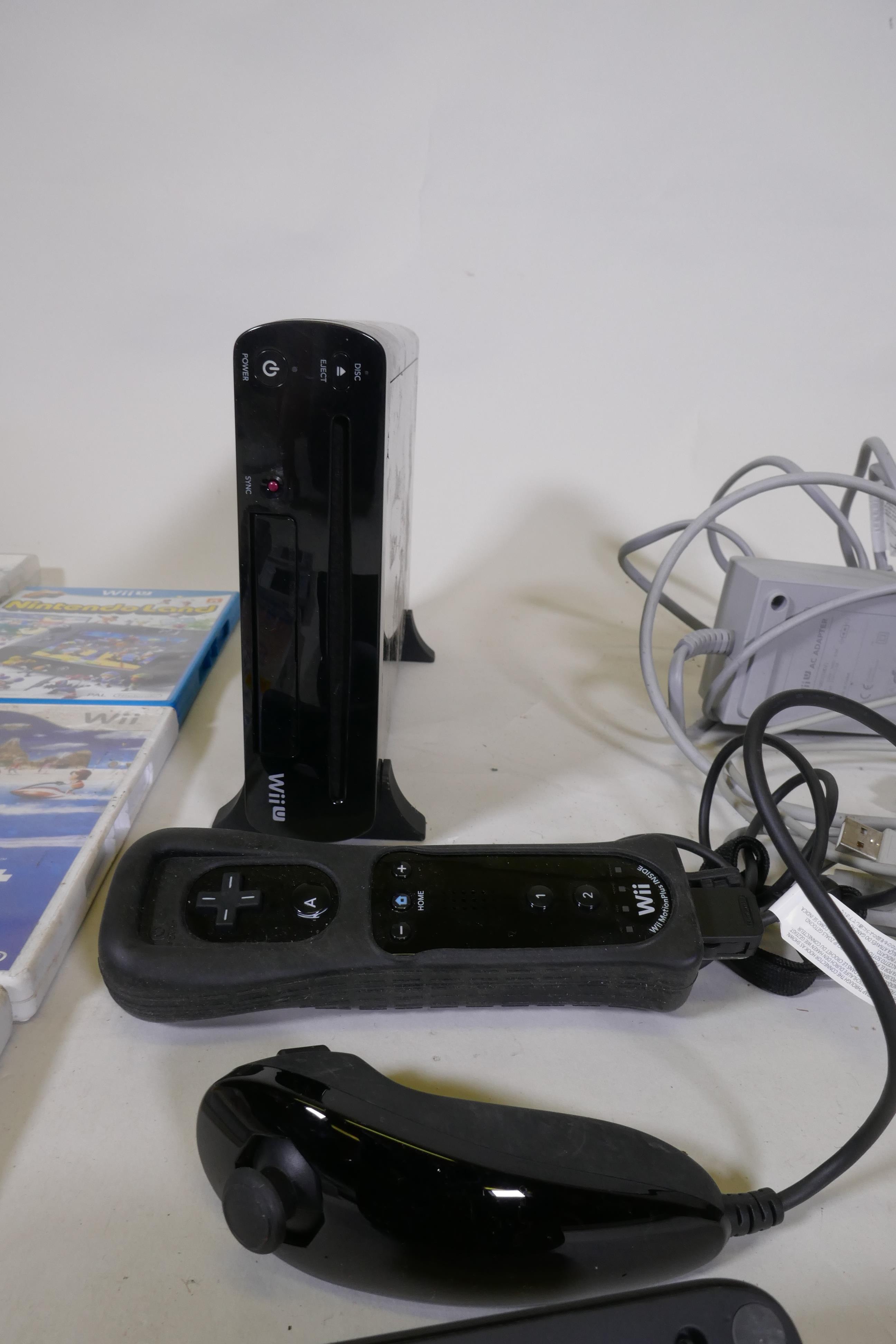 Nintendo Wii U; a DS lite, games etc - Image 2 of 5