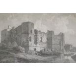 After T. Hearne, Newark Castle, engraved by W. Byrne and J. Sparrow, published 1796, 27 x 22cm
