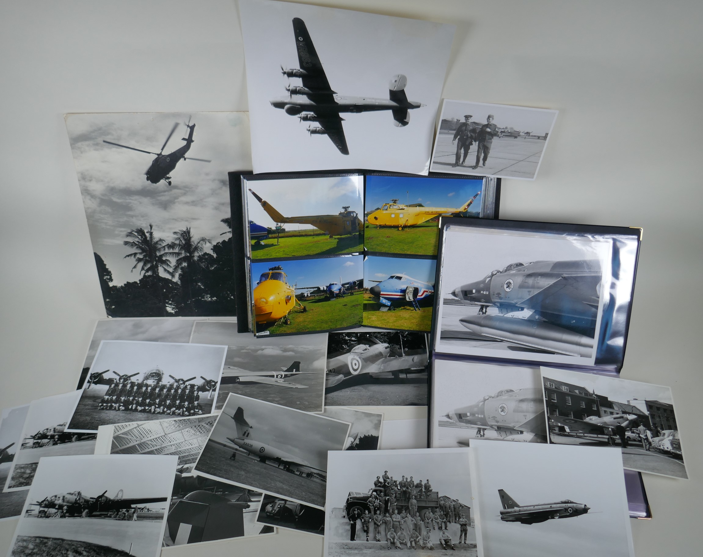 A quantity of vintage R.A.F. and other aircraft photographs