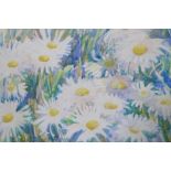 Richard Box, Daisies, signed and dated '89, watercolour, 31 x 22cm