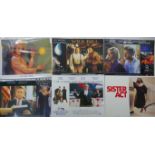 Twelve sets of film lobby cards to include A Fish Called Wanda, Sister Act, The American