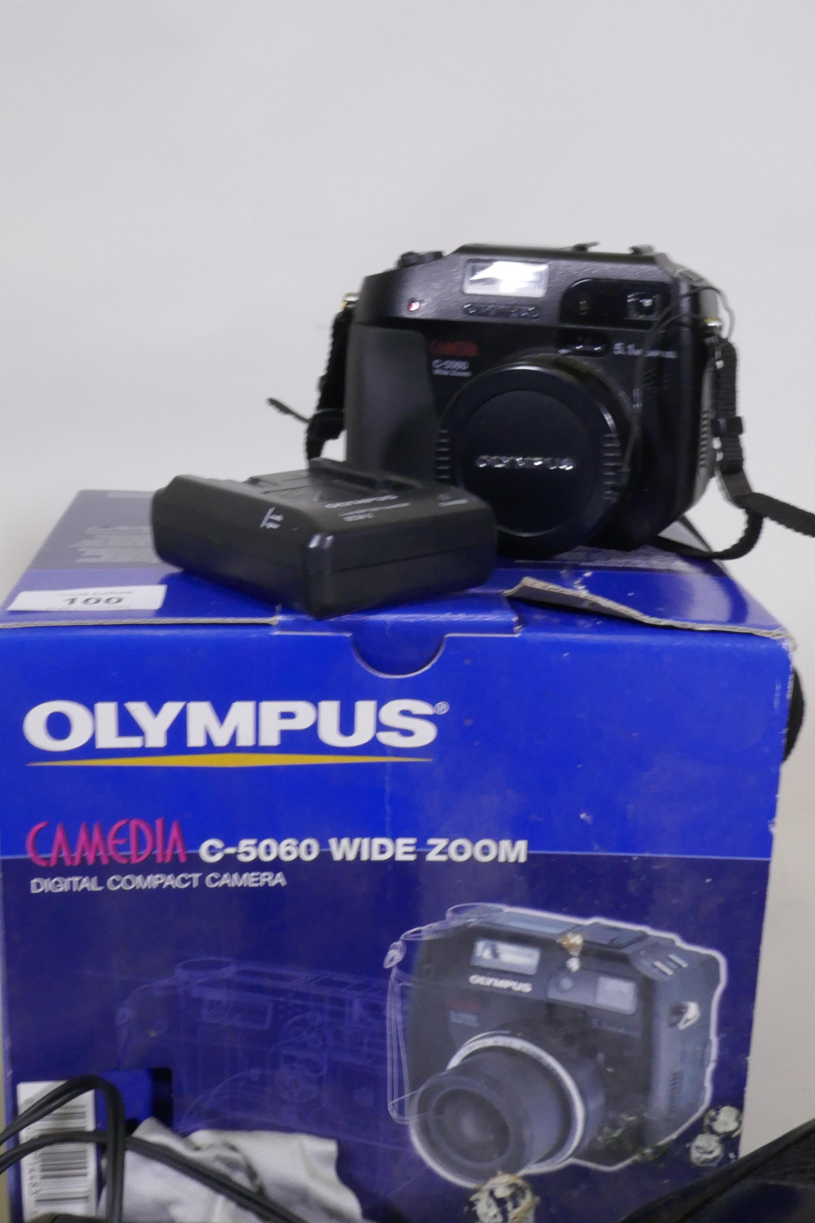 Digital cameras, Panasonic TZ10; Panasonic TZ5; Olympus C5060 wide zoom; GE X500 Aberg Rest; Fuji - Image 4 of 6