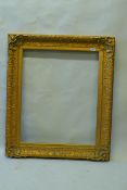 A C19th giltwood and composition picture frame, rebate 67 x 82cm