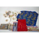 A quantity of Royal Commemorative porcelain and ephemera relating to Victoria, Edward VII, George V,