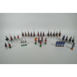 A quantity of Britains lead soldiers, mostly Cavalry units, and some miscellaneous metal figures,