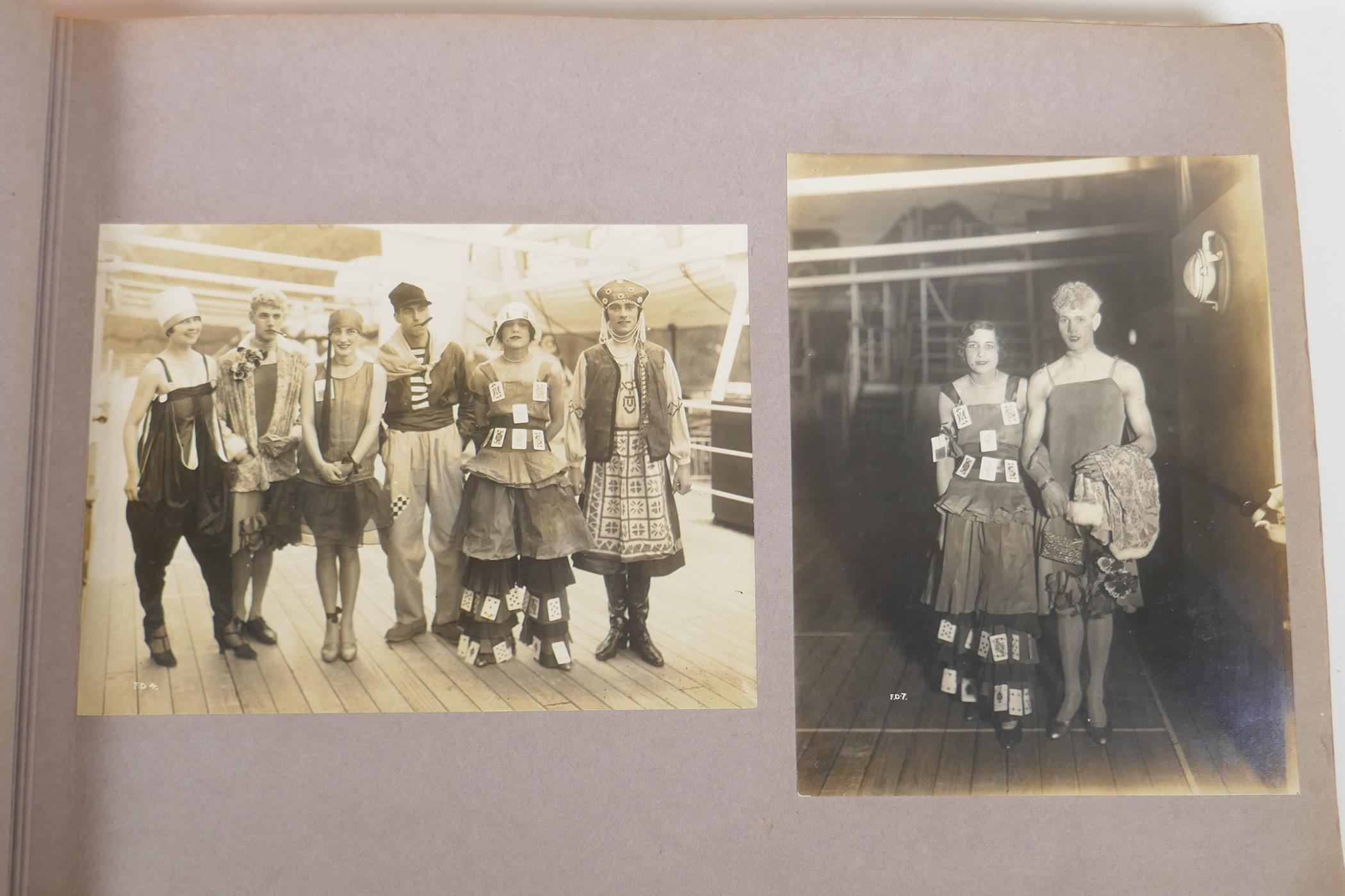 A collection of items relating to early C20th cruises of Norway including an album of photographs of - Image 3 of 7