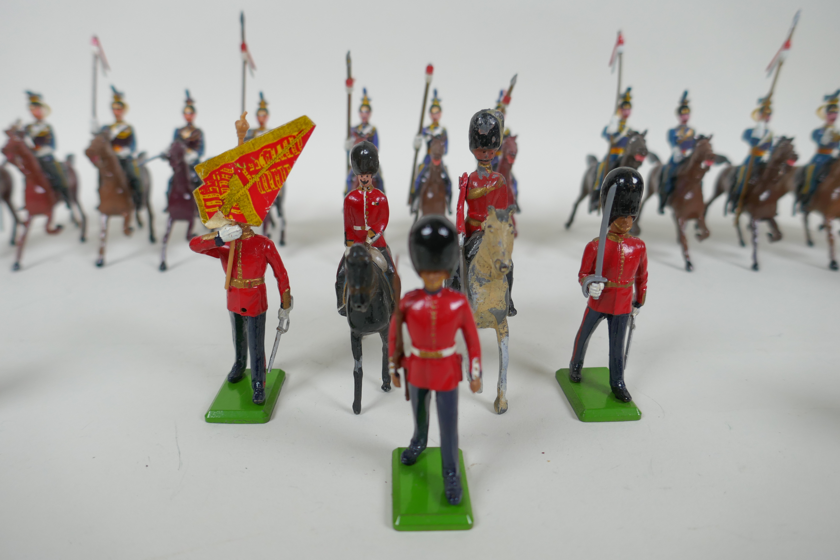 A quantity of Britains lead soldiers, mostly Cavalry units, and some miscellaneous metal figures, - Image 7 of 10