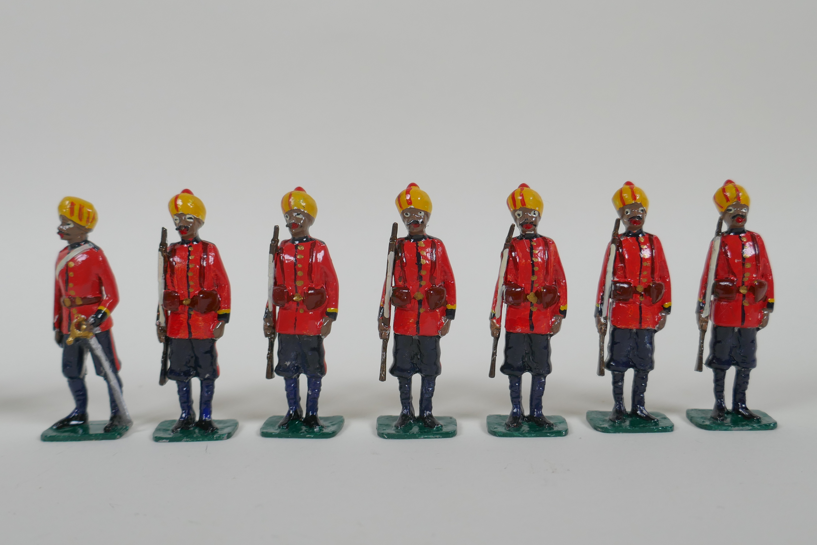 A quantity of lead Indian Regimental military figures to include The Bombay Sappers & Miners, The - Image 4 of 9