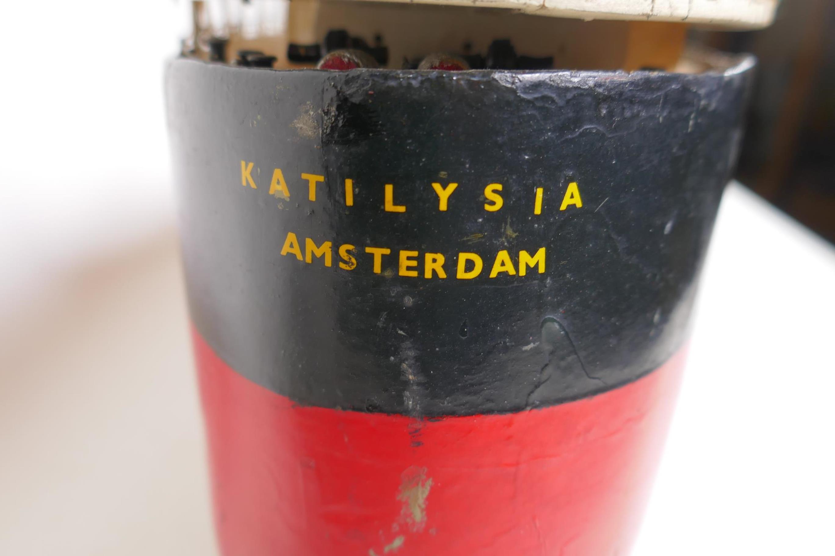 A scratch built motorised oil tanker, Katilysia, 96cm long - Image 7 of 7