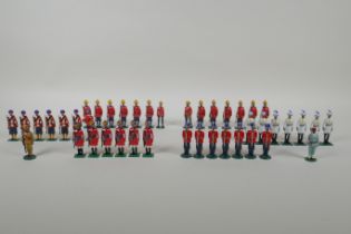 A quantity of lead Indian Regimental military figures to include The Bombay Sappers & Miners, The